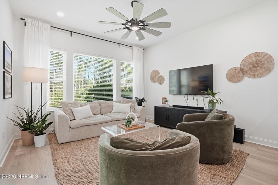 Furnished interior view inside a new home in Palm Crest at Seabrook, Ponte Vedra (Image 29).