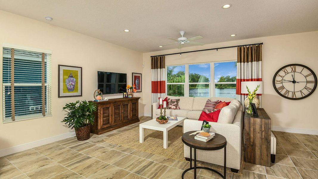 Furnished interior view inside a new home in Grand Park Real Estate and Homes for Sale in Sarasota, FL - Neal Communities, Sarasota (Image 40).