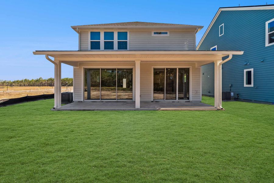 Representative exterior details of a home built from the The Elsner II by David Weekley Homes in Evergreen Island at Silverleaf - Classic, St. Augustine (Image 3). Representative exterior details of a home built from the The Elsner II by David Weekley Homes in Evergreen Island at Silverleaf - Classic, St. Augustine (Image 3).