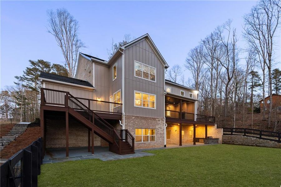 Exterior details and patio area of a home in , Alpharetta (Image 36).