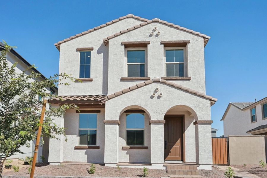 Representative exterior photo of a completed home built from the Pinnacle by Ashton Woods in Union Park at Norterra Phase 2, Phoenix, AZ (Image 23).