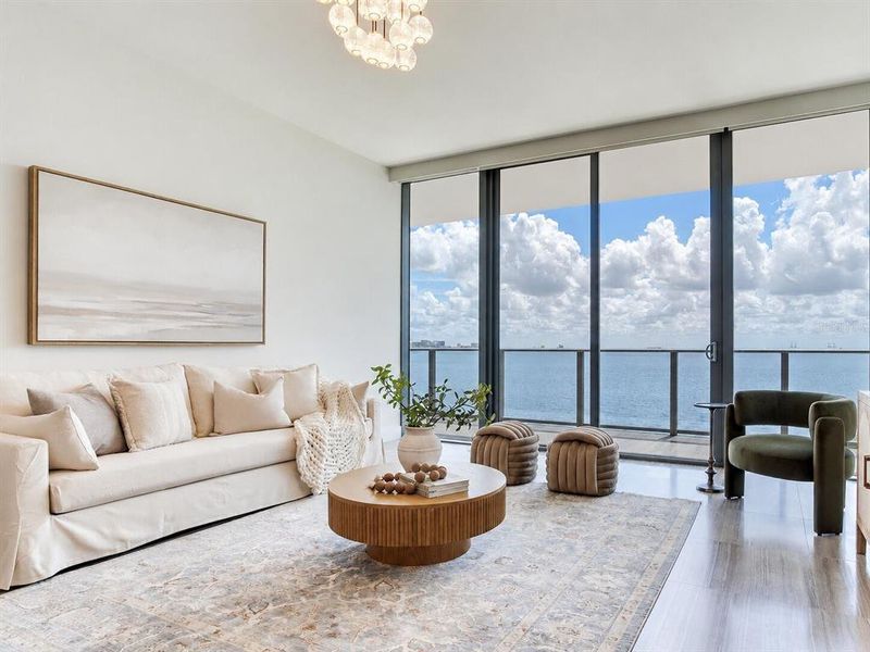 Furnished interior view inside a new home in , Tampa (Image 42).