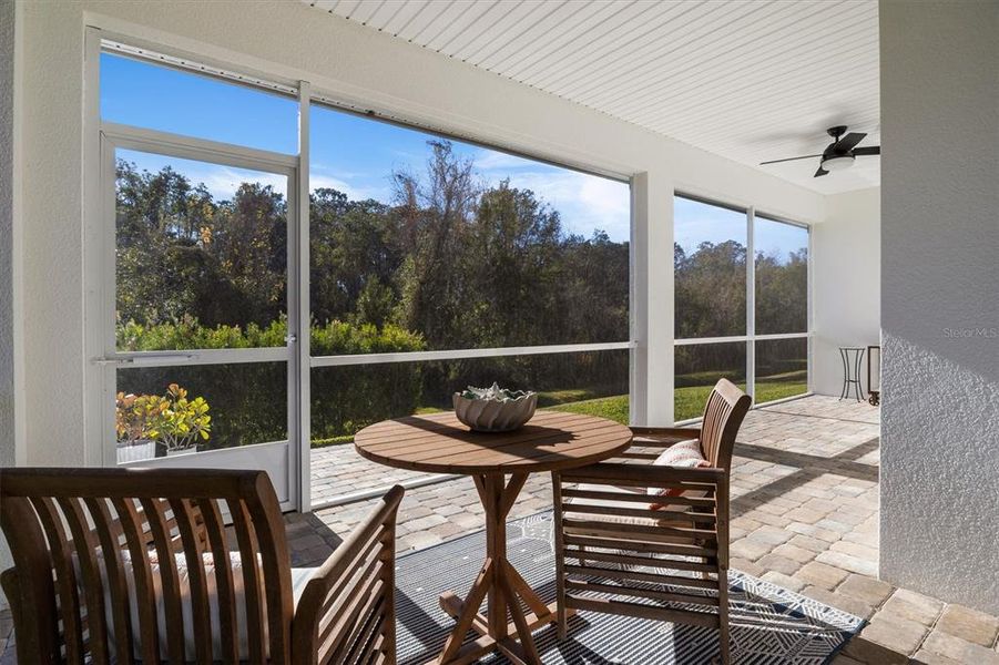 Exterior details and patio area of a home in Lake James, Lakeland (Image 23).