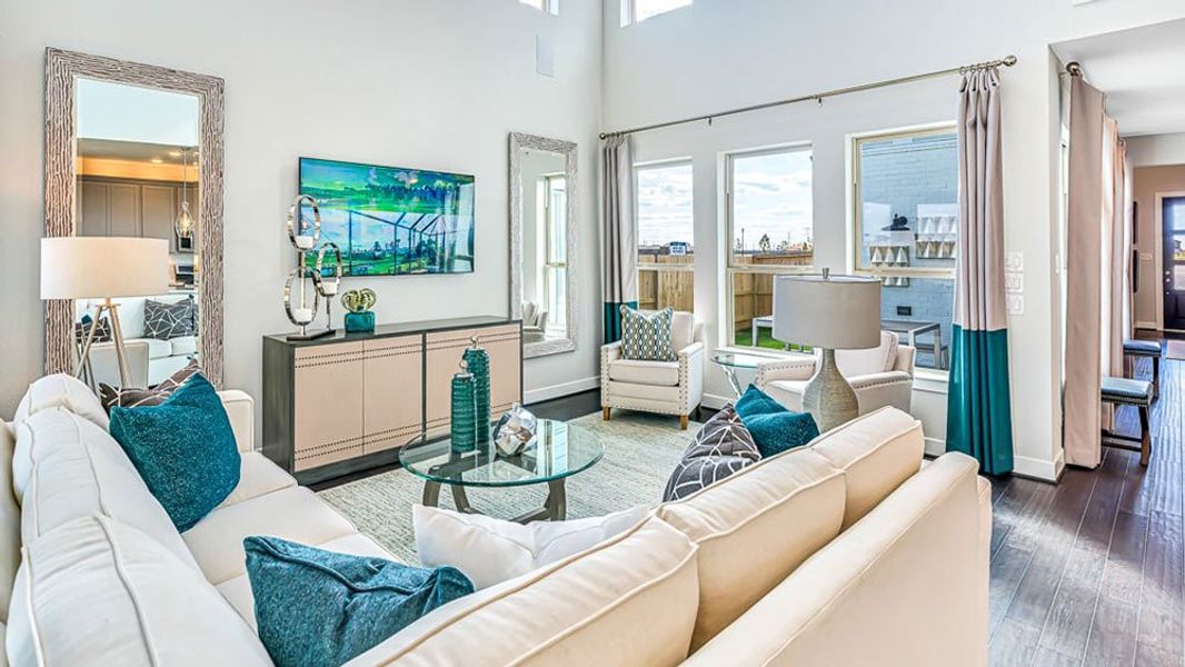 Furnished interior view inside a new home in Avalon at Cypress, Cypress (Image 3).