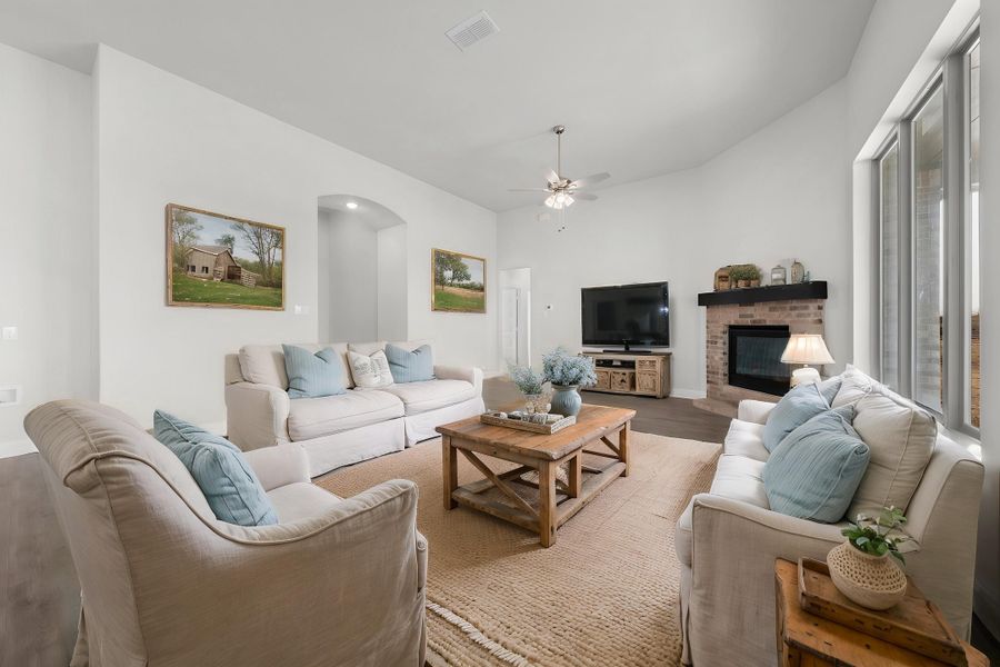Furnished interior view inside a new home in Berkshire Estates, Mesquite (Image 9). Furnished interior view inside a new home in Berkshire Estates, Mesquite (Image 9).