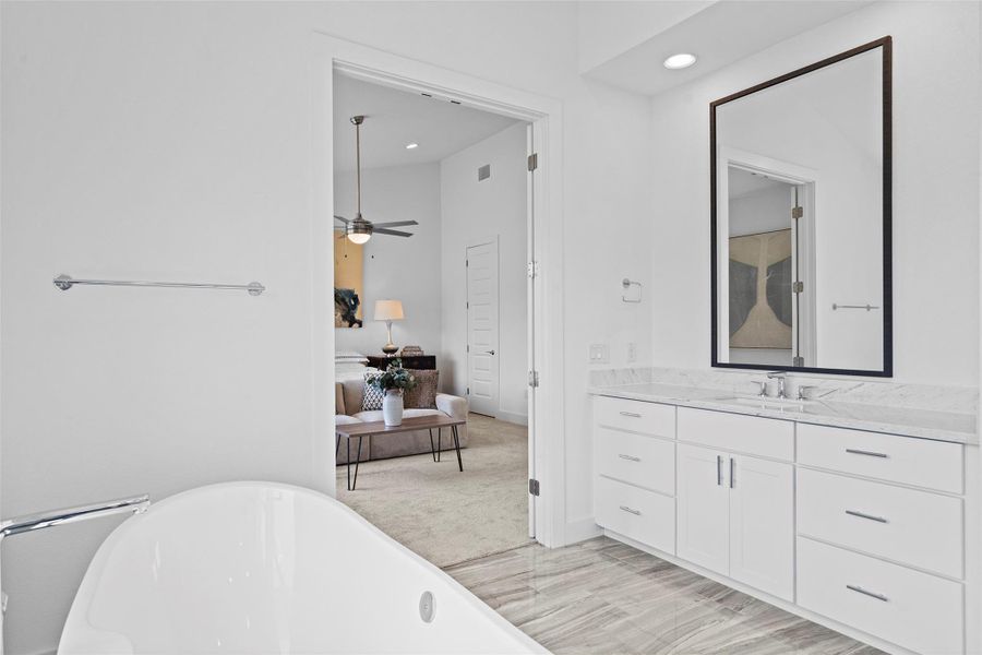 Furnished interior view inside a new home in Agave, Austin (Image 6).