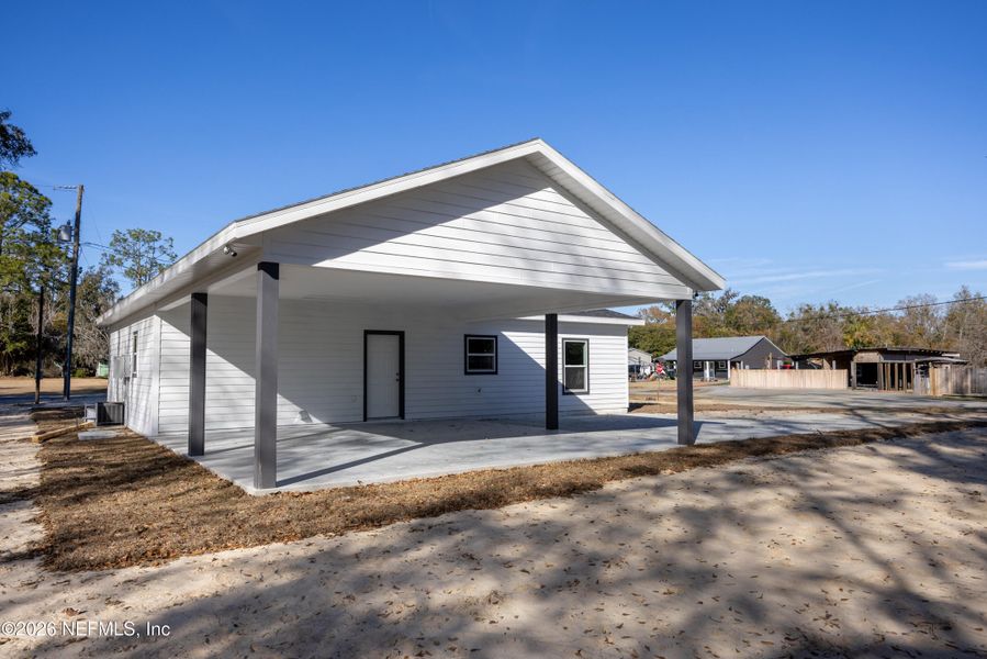 Exterior details and patio area of a home in , Lake Butler (Image 26). Exterior details and patio area of a home in , Lake Butler (Image 26).