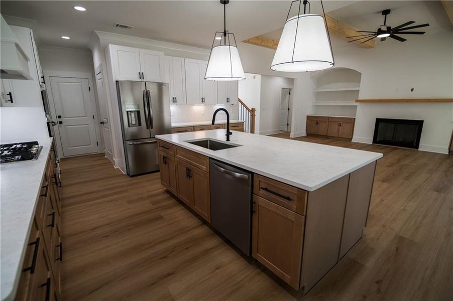 Furnished interior view inside a new home in , Clermont (Image 7).