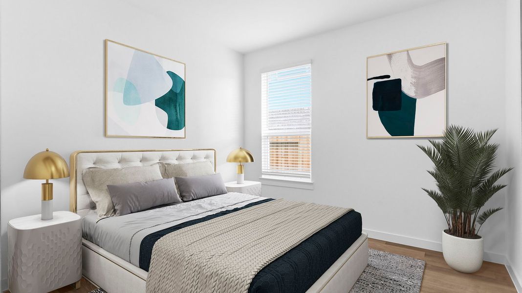 Furnished interior view inside a new home in Davis Harbor, League City (Image 16).