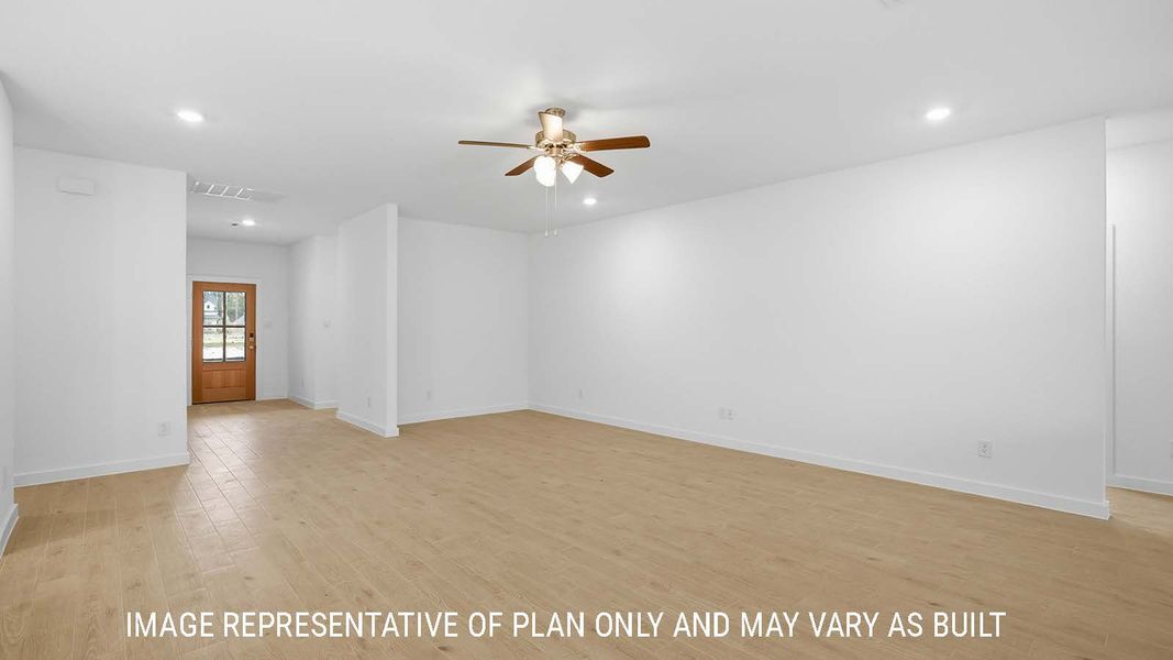 Representative unfurnished interior of a home built from the Berkshire by D.R. Horton in The Woods, Lumberton (Image 21). Representative unfurnished interior of a home built from the Berkshire by D.R. Horton in The Woods, Lumberton (Image 21).