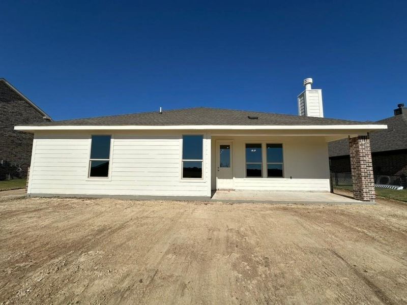 Exterior details and patio area of a home in Covenant Springs, Springtown (Image 3). Exterior details and patio area of a home in Covenant Springs, Springtown (Image 3).