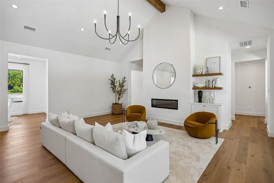 Furnished interior view inside a new home in , Dallas (Image 36). Furnished interior view inside a new home in , Dallas (Image 36).