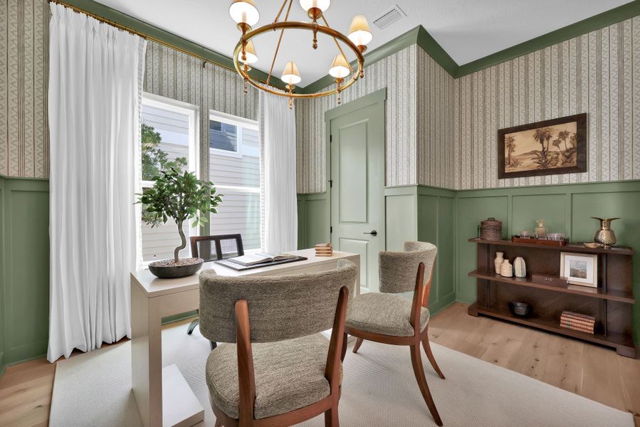 Representative furnished interior of a home built from the Scarlett by Riverside Homes in Mariposa at EverRange 50' Series, Jacksonville (Image 11).