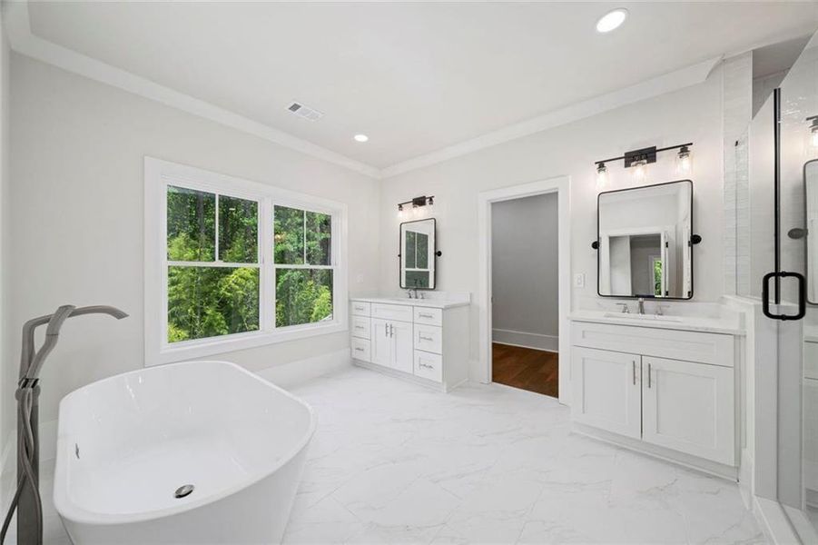 Furnished interior view inside a new home in , Atlanta (Image 16). Furnished interior view inside a new home in , Atlanta (Image 16).