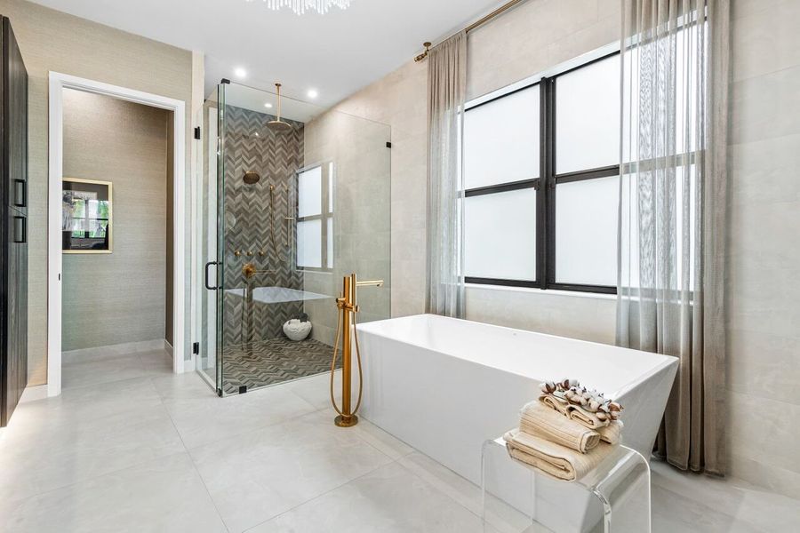 Furnished interior view inside a new home in Solana Bay at Avenir, Palm Beach Gardens (Image 14).