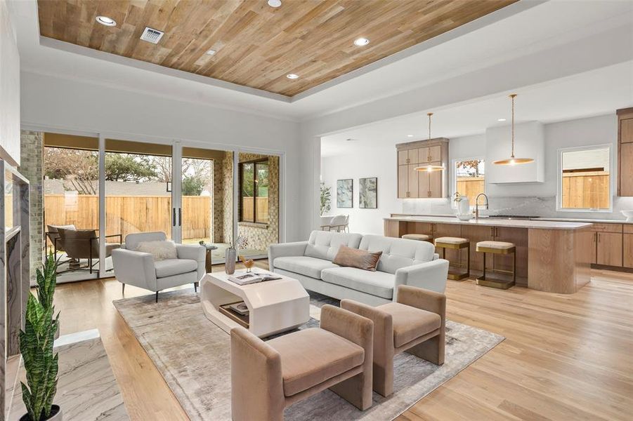 Furnished interior view inside a new home in , Dallas (Image 11).