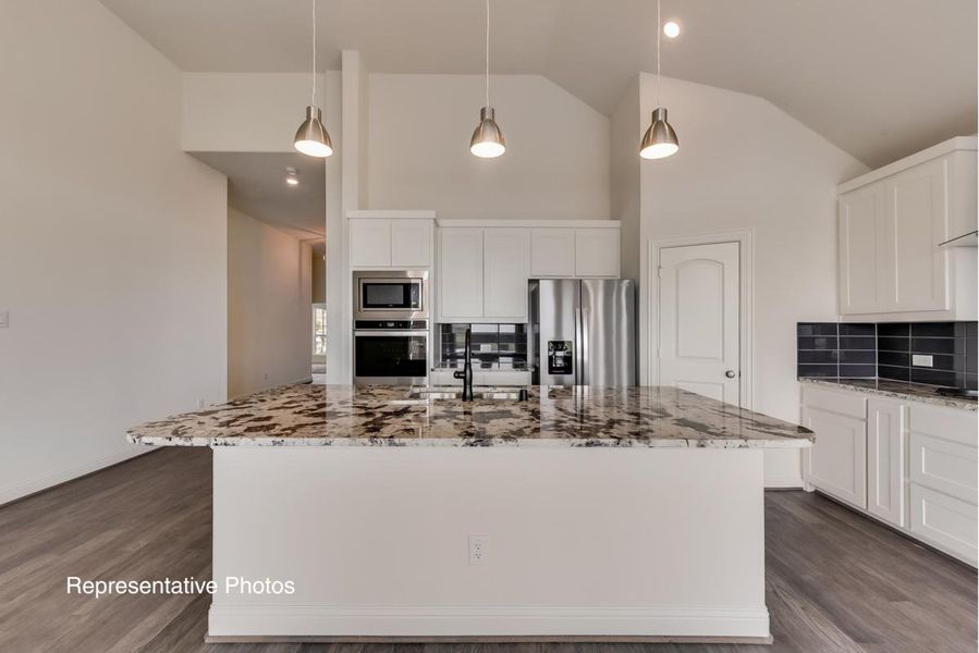Representative furnished interior of a home built from the Royal Drew by Grand Homes in Edgewater, Fate (Image 6).
