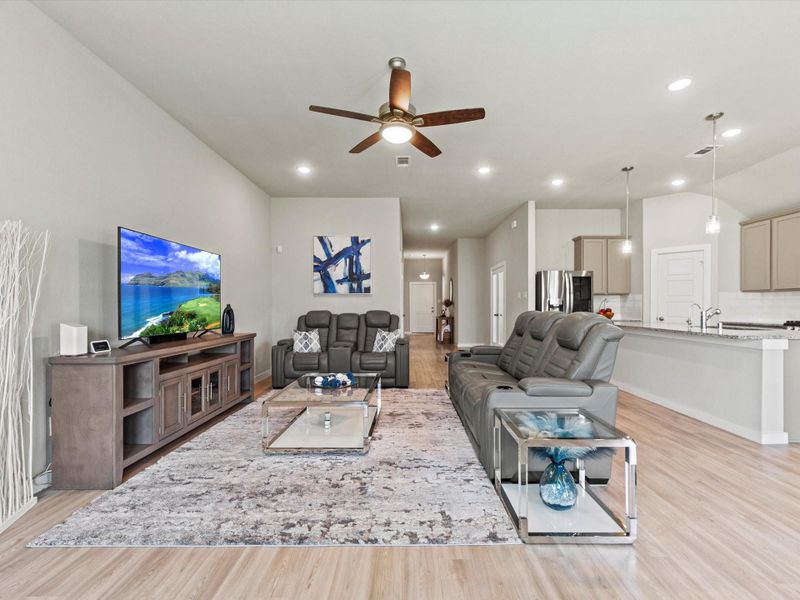 Furnished interior view inside a new home in Marvida, Cypress (Image 16).
