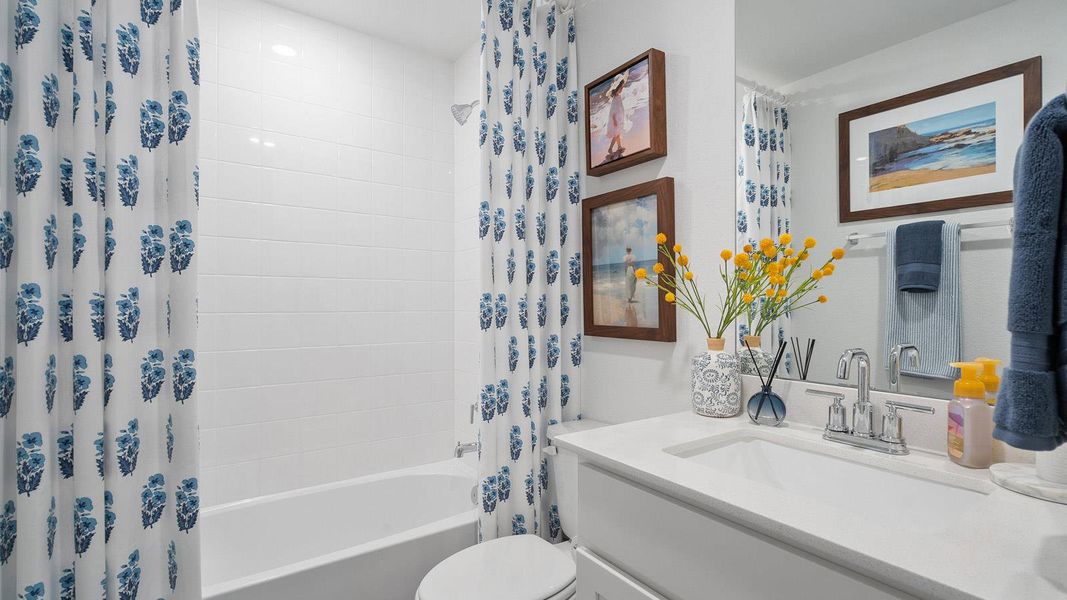 Furnished interior view inside a new home in Monarch Ranch, Manor (Image 31).