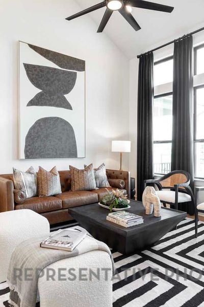 Furnished interior view inside a new home in Easton Park, Austin (Image 4).