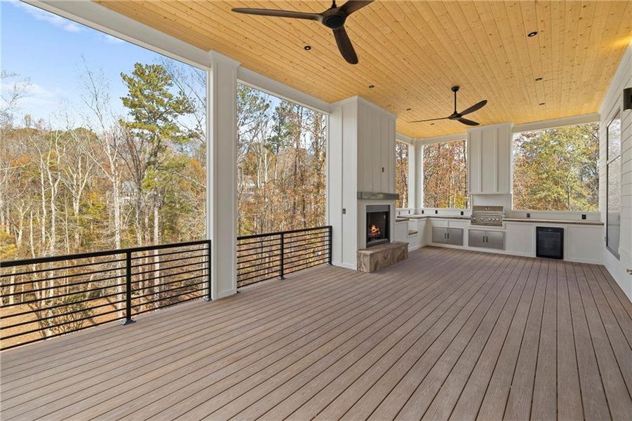 Exterior details and patio area of a home in , Milton (Image 43).