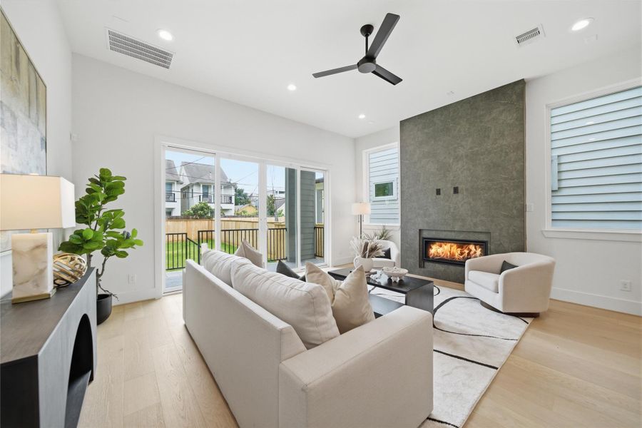 Furnished interior view inside a new home in , Houston (Image 14).