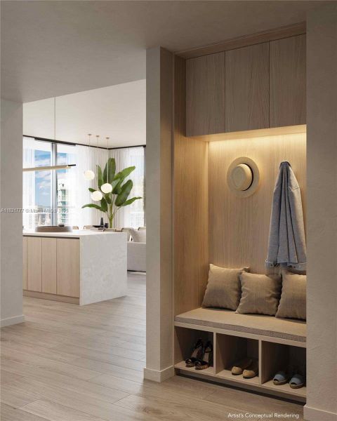 Furnished interior view inside a new home in , Miami (Image 5).