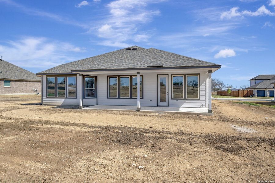 Exterior details and patio area of a home in Preserve at Annabelle Ranch, San Antonio (Image 21). Exterior details and patio area of a home in Preserve at Annabelle Ranch, San Antonio (Image 21).