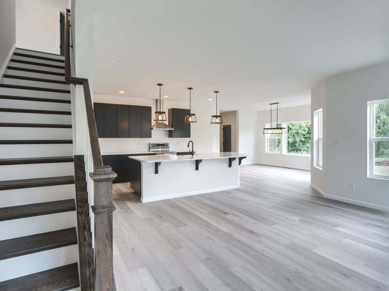 Family Room and Standard Kitchen w/Upgrades