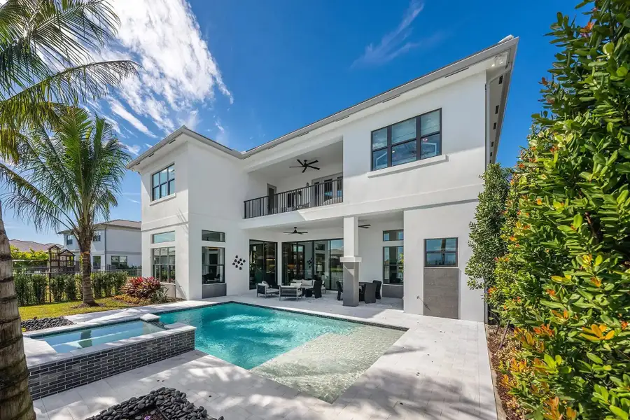Exterior details and patio area of a home in Apex at Avenir, Palm Beach Gardens (Image 3). Exterior details and patio area of a home in Apex at Avenir, Palm Beach Gardens (Image 3).