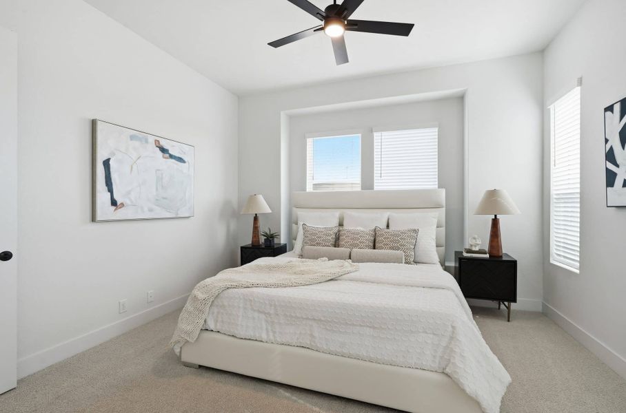Furnished interior view inside a new home in Centero at Stone Oak, San Antonio (Image 7).