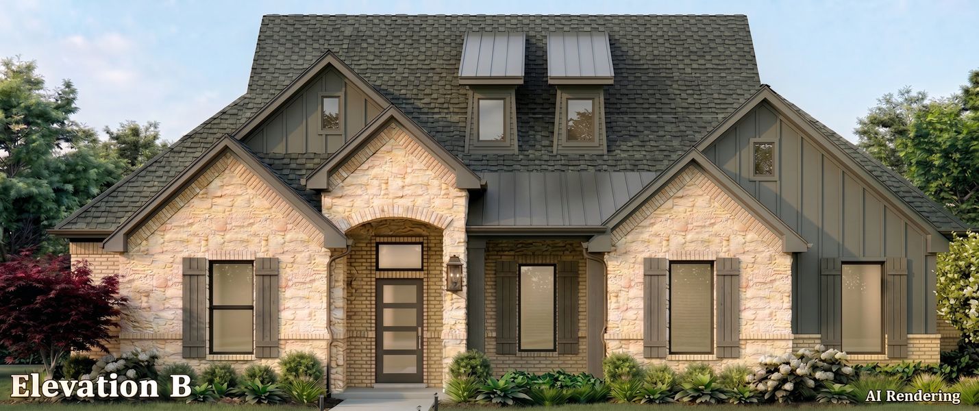 Representative exterior photo of a completed home built from the Anne by Altura Homes in Talbott Estates, Howe, TX (Image 4).