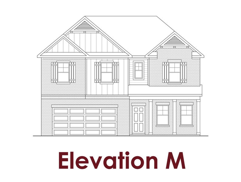 Representative rendering of the exterior for the Cascade                                                                Primary Suite on Main by Chafin Communities (Image 6).
