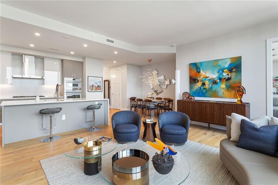 Furnished interior view inside a new home in , Atlanta (Image 7).