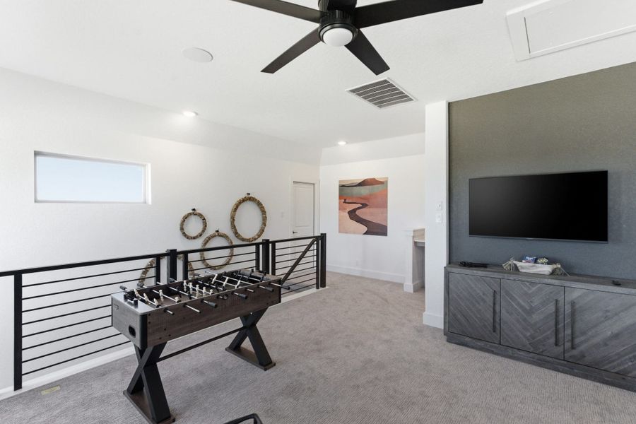 Furnished interior view inside a new home in Prominence, San Antonio (Image 44).