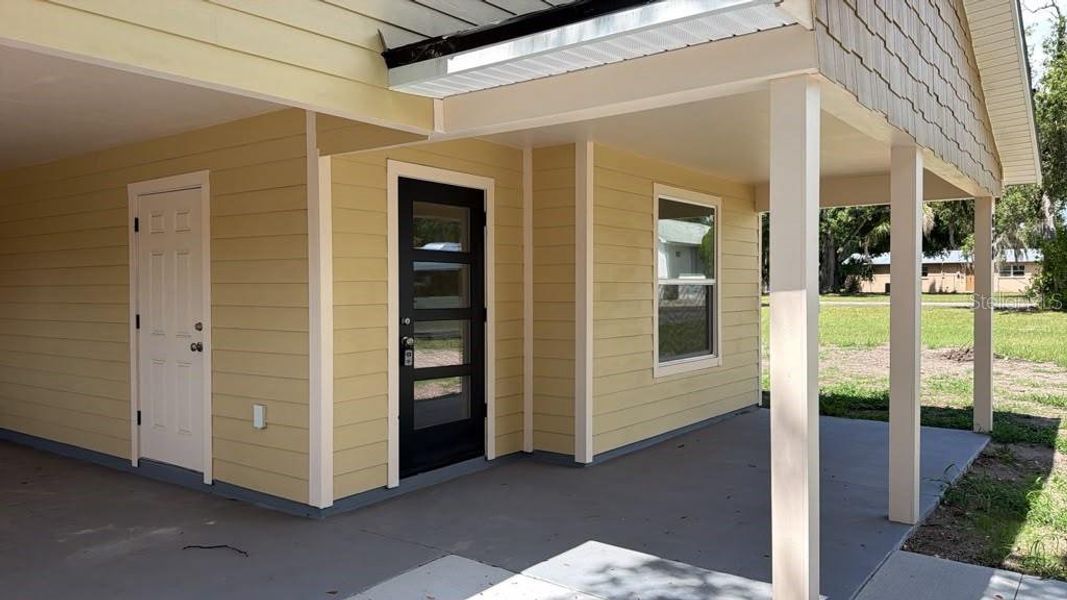 Exterior details and patio area of a home in , Lakeland (Image 14). Exterior details and patio area of a home in , Lakeland (Image 14).