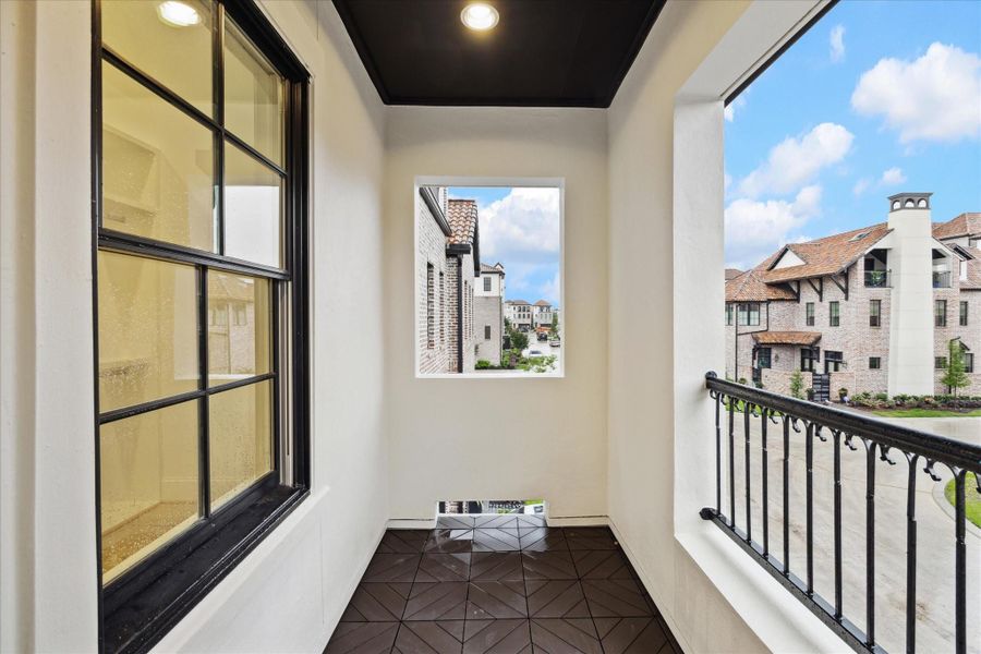 Balcony off the primary Balcony off the primary