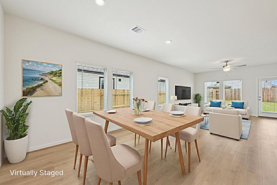 Furnished interior view inside a new home in Pine Lake Cove - Traditional Series, Montgomery (Image 10).