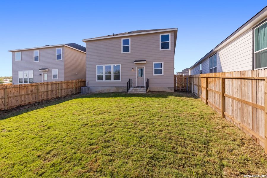 Exterior details and patio area of a home in Knox Ridge, Converse (Image 3).