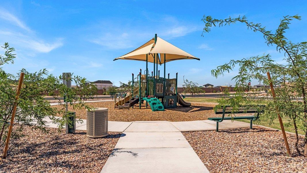 Representative exterior photo of a completed home built from the Diana by D.R. Horton in Blackhawk, Tucson, AZ (Image 28).