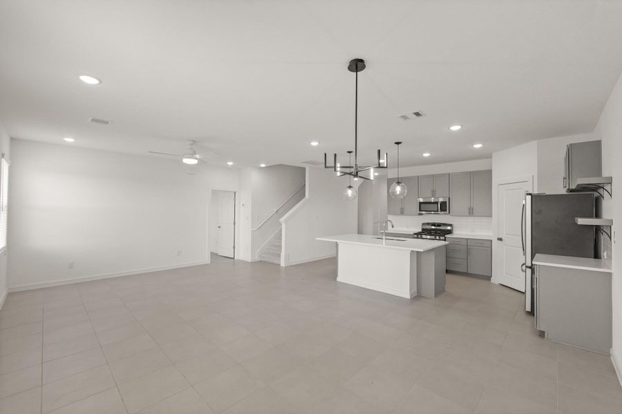 Bright and airy living space