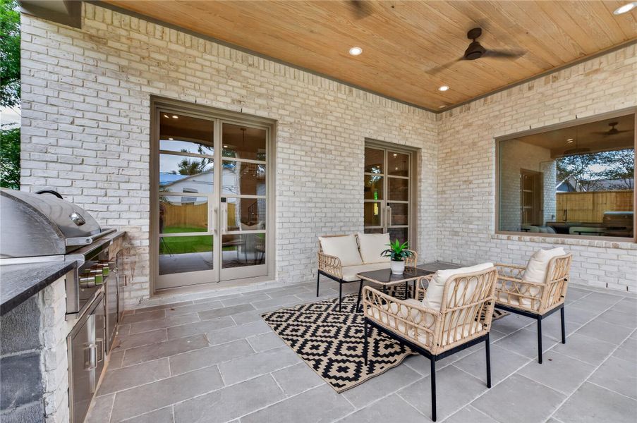 Exterior details and patio area of a home in , Houston (Image 25). Exterior details and patio area of a home in , Houston (Image 25).