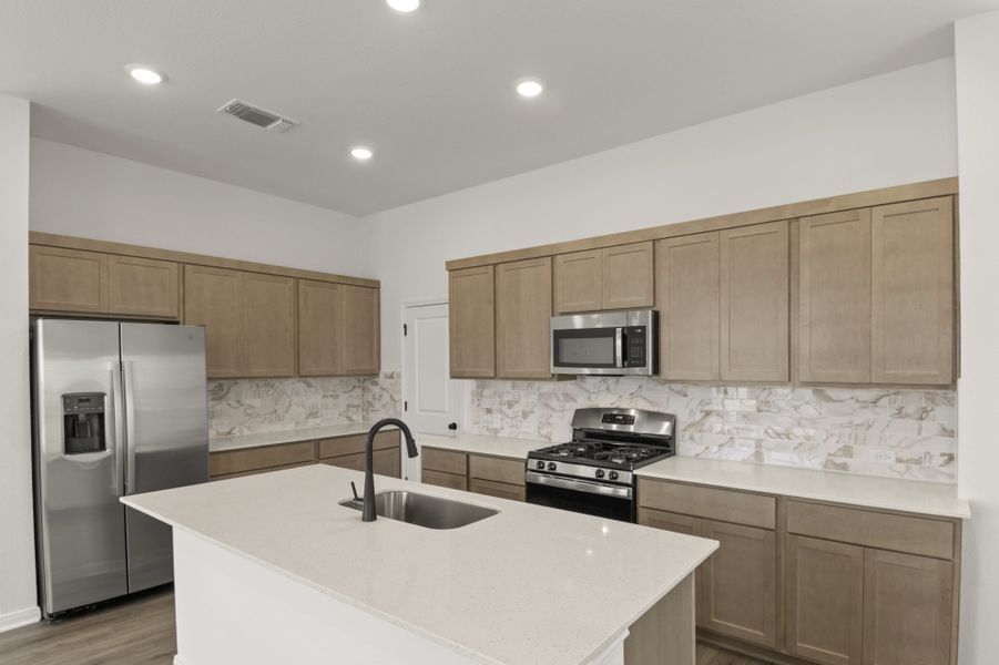 Furnished interior view inside a new home in Blanco Vista, San Marcos (Image 17).
