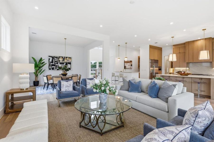 Furnished interior view inside a new home in , Dallas (Image 8).