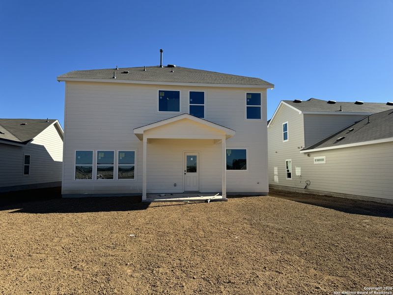 Exterior details and patio area of a home in Enclave at Hennersby Hollow 50's, San Antonio (Image 4). Exterior details and patio area of a home in Enclave at Hennersby Hollow 50's, San Antonio (Image 4).