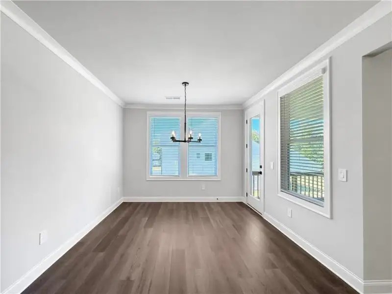 Spacious, unfurnished interior of a new home in Vines at Mill Creek - Legacy Series, Braselton (Image 26). Spacious, unfurnished interior of a new home in Vines at Mill Creek - Legacy Series, Braselton (Image 26).