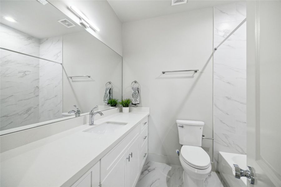 Furnished interior view inside a new home in , Houston (Image 15).