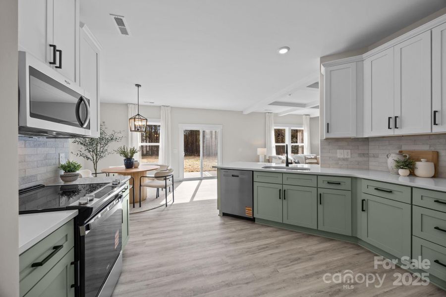 Furnished interior view inside a new home in , Gastonia (Image 17).