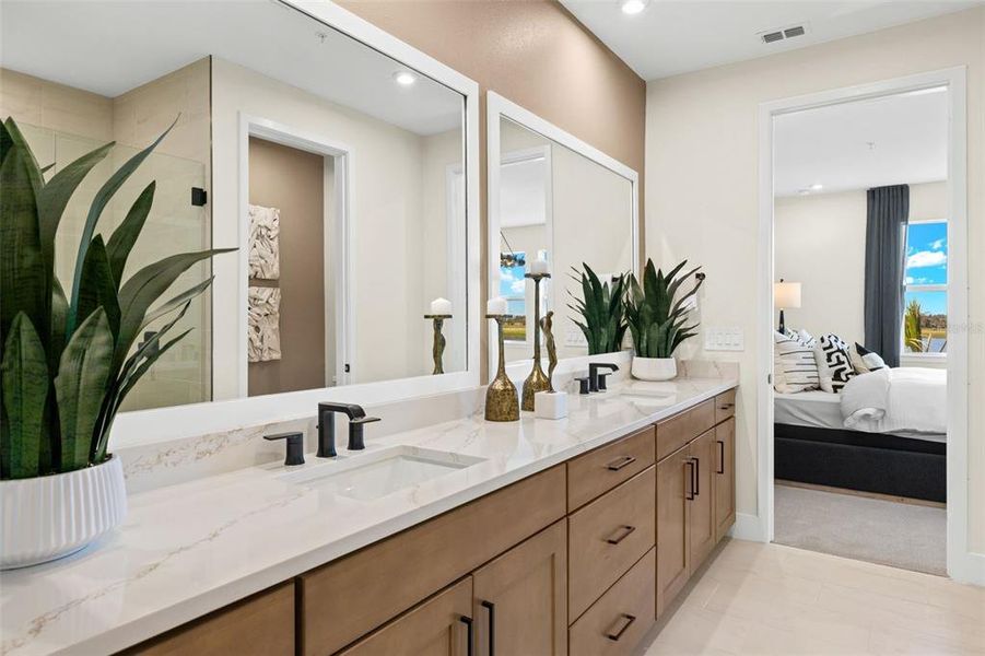 Furnished interior view inside a new home in Wellen Park, Venice (Image 8).