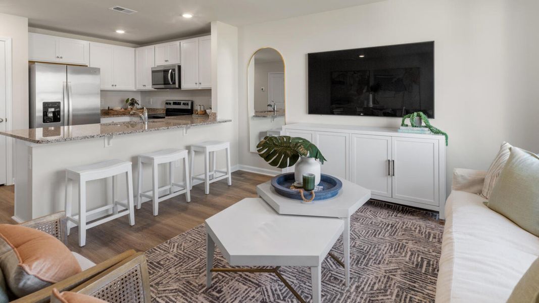 Furnished interior view inside a new home in The Willows at Blake Farm, Wilmington (Image 11).